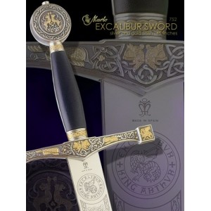Excalibur Fantasy Sword Gold and Silver