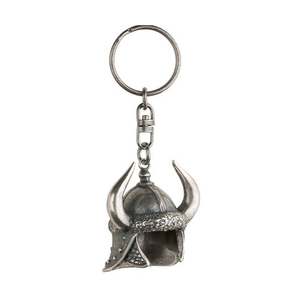 Miniature Conan the Barbarian Destroyer Helmet Keyring Silver 