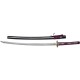 Bushido Raijin Folded Katana Thunder God Purple MC-3056