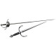 Ribbed Shell Swept Hilt Rapier with dagger
