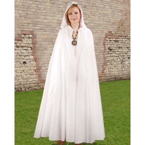 Fantasy Hooded Cloak White