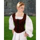 Medieval Goth Bodice Red