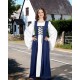 Medieval Fleur de Lis Dress Blue-Medieval dresses