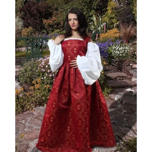 Medieval Fleur de Lis Dress Red