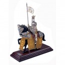 Mounted French Knight of King Richard the Lionheart in Suit of Armor