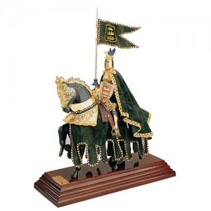 Mounted Knight of King Arthur in Suit of Armor