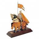 Mounted English Knight in Suit of Armor