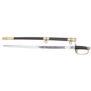 Large CSA Confederate States of America Shelby Officer Sword