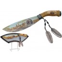 Indian Scene Collector Hunting Knife