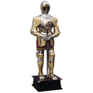 Gold Etched Spanish Suit of Armor of the 16th century