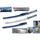 Musashi Damascus Katana Blue SS242BL