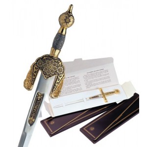 Miniature Damascene Boabdil Sword Letter Opener
