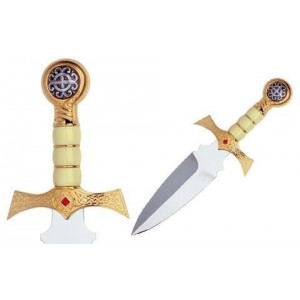 Highlander Claymore Dagger Gold Marto