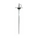 Functional Deluxe Clam Shell Rapier Battle Ready Sword