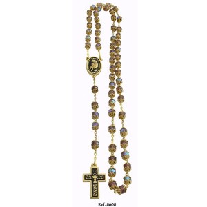 24K Gold Damascene Communion Rosary Beads