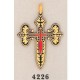 24K Gold Damascene Cross of Saint James