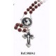 Damascene Silver Rosary by Midas Model 9604-1