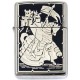 Damascene Zippo Lighter (Mounted Knight)