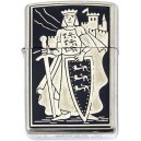 King Richard the Lionheart Damascene Zippo Lighter