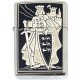 King Richard the Lionheart Damascene Zippo Lighter