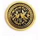 Damascene Lovebirds Tryst Brooch Gold