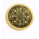 Damascene Twinkling Brooch Gold