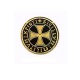 Damascene Templar Brooch Gold