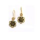 Damascene Celestial Star Earrings Gold