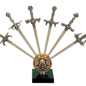 Sword Letter Openers Display Stand