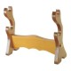 Two Sword Table Top Display Stand-Lightwood