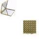 Decorated Damascene Compact Mirror Gold