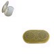 Detailed Damascene Compact Mirror Gold
