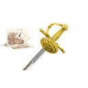 Mini Conquistador Rapier Sword Gold