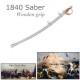 1840 Army Cavalry Saber Sword-Wood Grip