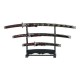 Samurai Sword Set Black and Gold