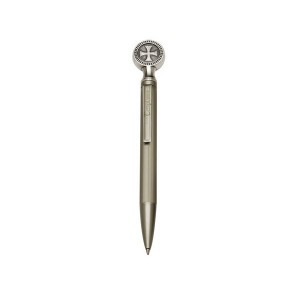 Templar Knight Ball Point Pen Silver