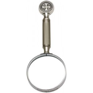 Templar Knight Magnifying Glass Silver