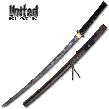 Rurousha Leather Wrapped Forged Katana Damascus