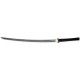 Rurousha Leather Wrapped Forged Katana Damascus detail