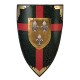 Duchy of Anjou Colored Shield of the Fluer de Lys