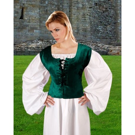 Velvet Bodice-Medieval clothing