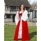 Fair Maiden's Dress Red-Medieval dresses