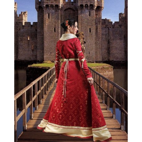 Royal Medieval Fleur-De-Lis Gown-Medieval Dresses