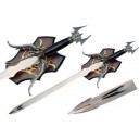 Dragon Quad Sword with Plaque