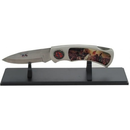 Confederate States of America Generals Jumbo Pocket Knife and Stand