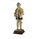 Miniature 16th Century Spanish Suit of Armor with Sword (Gold)