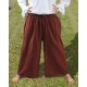Medieval Draw String Pants-Chocolate