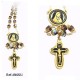 Virgin Mary Damascene Rosary Gold