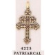 Damascene Patriarchal Cross Gold