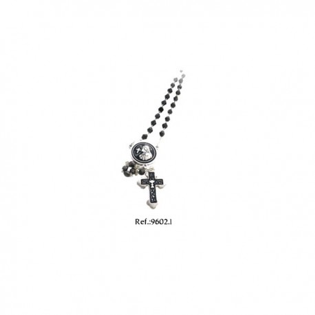 Damascene Silver Rosary by Midas Model 9602-1